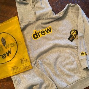 Drew House Large Gray Hoodie New with Tags